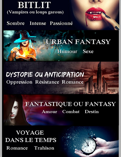 Soumissions 3 Romances de l'imaginaire - Bitlit, Urban Fantasy, Dystopie, Fantastique, Fantasy, Time travel