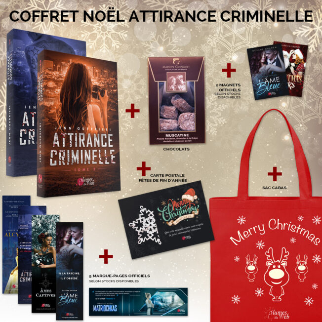 <span class='titre'>Attirance Criminelle</span> - <span class='sous_titre'>Pack Spécial Noël</span> - <span class='auteur'>Jenn Guerrieri</span> - <span class='type_produit'>Broché</span> 2