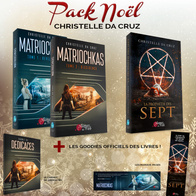 <span class='titre'>Pack Noël Christelle da Cruz</span> - <span class='sous_titre'>Matriochkas + La Prophétie des Sept + Goodies</span> 2