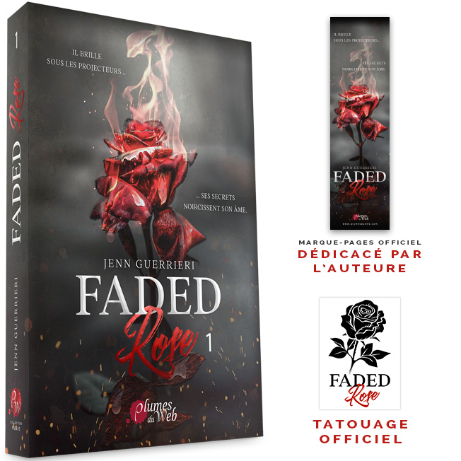 Faded Rose - Tome 1 - Pack Dédicace+Tatouage - Jenn Guerrieri - Broché 2