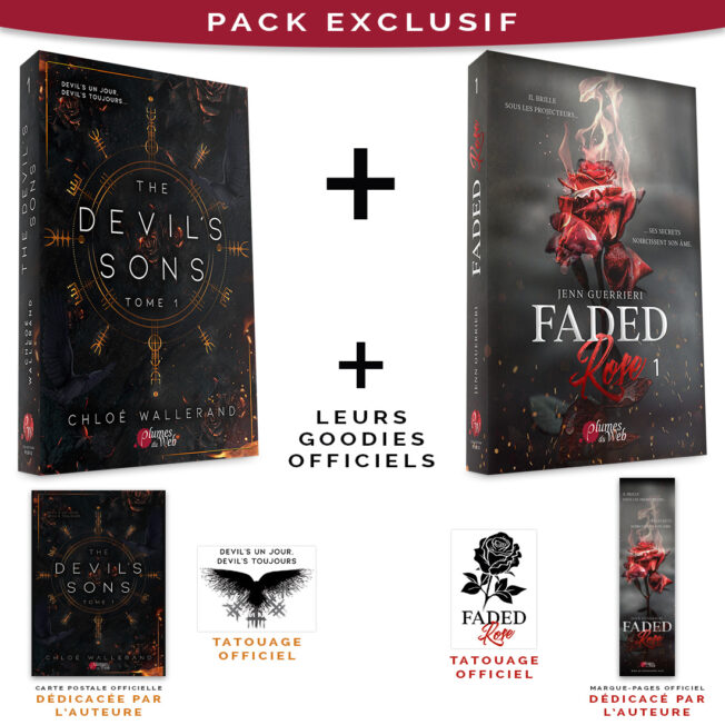 <span class='precommande'>[PRÉCOMMANDE]</span> Pack The Devil's Sons 1 + Faded Rose 1 + Dédicaces + Tatouages - Brochés 3