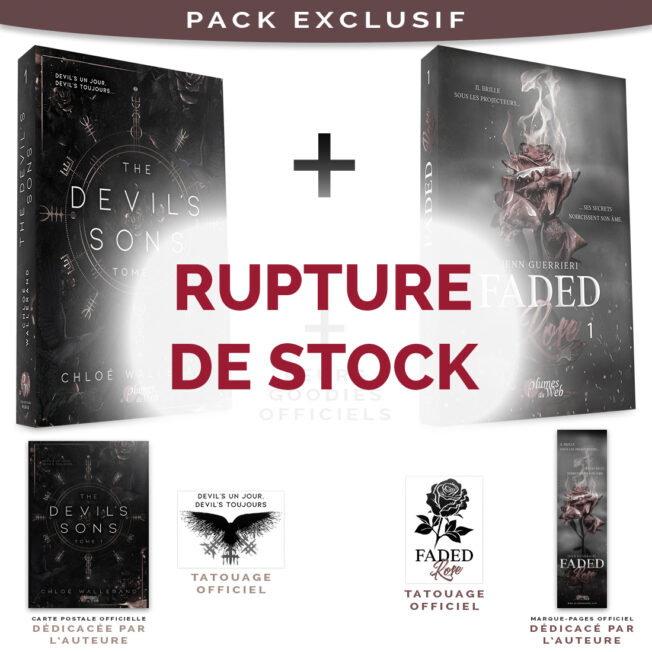 <span class='precommande'>[PRÉCOMMANDE]</span> Pack The Devil's Sons 1 + Faded Rose 1 + Dédicaces + Tatouages - Brochés 2