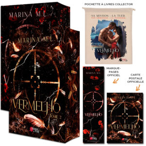 <span class="precommande">[PRÉCOMMANDE]</span> Vermelho - Pack duologie - Pack Pochette à livres collector - Marina M.L. - Broché